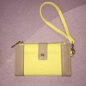 Yellow wristlet